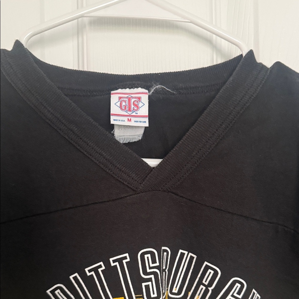 Vintage Pittsburgh Steelers NFL Black & Gold Football Jersey Tee - Picture 6 of 7